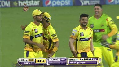 M30: KKR vs CSK – Gautam Gambhir Wicket