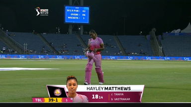 M01: Trailblazers vs Supernovas – Hayley Matthews Wicket
