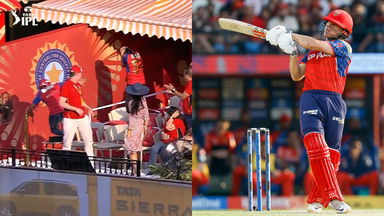 Watch Your Heads! Connolly smashes one straight into the PBKS dugout