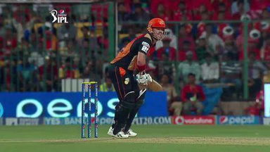 M24: RCB vs SRH–  David Warner Six