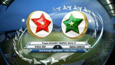 Duleep Trophy 2016-17: India Red vs India Green - India Green 2nd Innings highlights