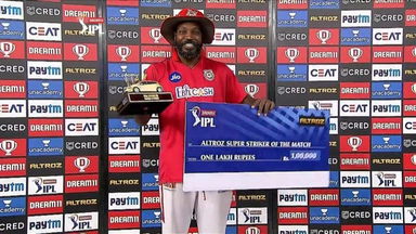 M38: KXIP vs DC – Altroz Super Striker of the Match – Chris Gayle