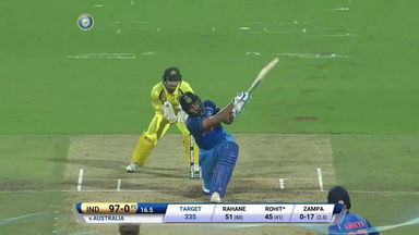 IND vs AUS 2017, 4th ODI: Rohit Sharma Six