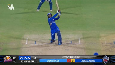 M43: DC vs MI – Mohammad Nabi Six
