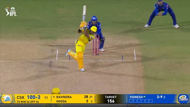 IPL 2025 M03: CSK vs MI - Rachin Ravindra Six