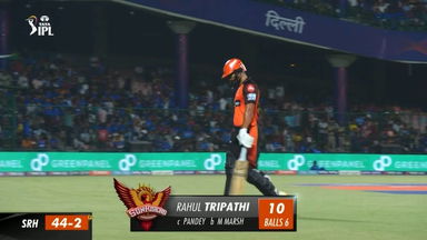 M40: DC vs SRH –  Rahul Tripathi Wicket