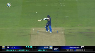 IND vs SL 2023, 2ND T20I: Kusal Mendis  Six