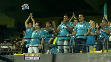 Match 24 CSK vs PWI – Badrinath's Wicket