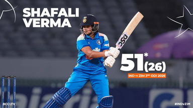 Shafali Verma stamps authority with 51*(26)