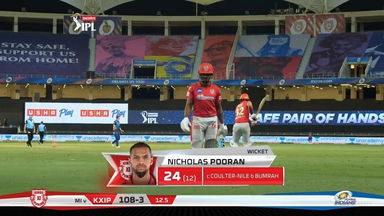 M36: MI vs KXIP – Nicholas Pooran Wicket