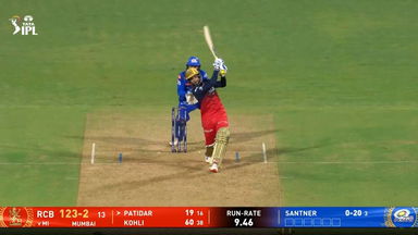 IPL 2025 M21: MI vs RCB - Rajat Patidar Six