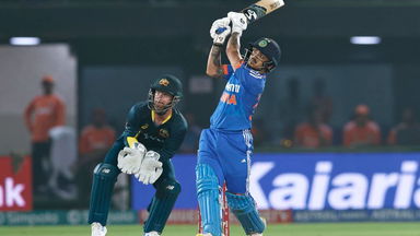 4, 6, 6: Ishan Kishan takes the attack to Tanveer Sangha