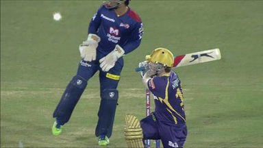 M44: DD vs KKR – Eoin Morgan Wicket