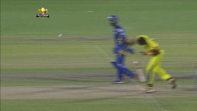 M73: CSK vs MI  – Harbhajan Singh Wicket