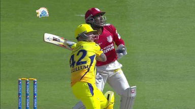 M3: CSK vs KXIP –  Brendon McCullum Wicket