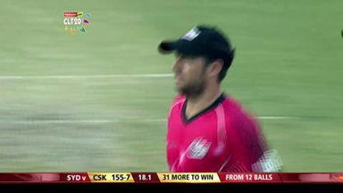 M3: CSK vs SYD – Jadeja c Rohrer b Watson