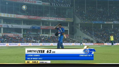 IND vs BAN 2019, 3rd T20I: Shreyas Iyer Wicket