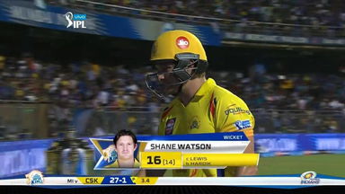 M01: MI vs CSK – Shane Watson Wicket