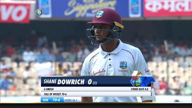 IND vs WI 2018, 2nd Test Day 3: Shane Dowrich Wicket