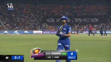 Q2: GT vs MI – Nehal Wadera Wicket