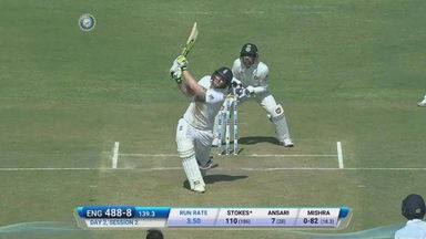 IND vs ENG 2016 - 1st Test day 2 : Ben Stokes six
