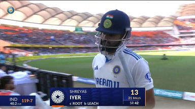 IND vs ENG 2024, 1ST Test: Shreyas Iyer Wicket