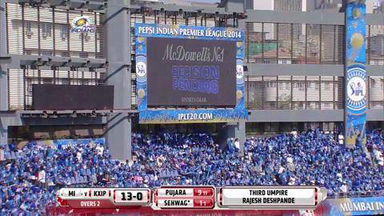 M22: MI vs KXIP–  Virender Sehwag Wicket