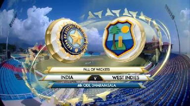 4TH ODI: IND vs WI –   Fall Of Wickets