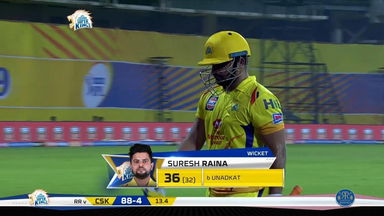M12: CSK vs RR – Suresh Raina Wicket