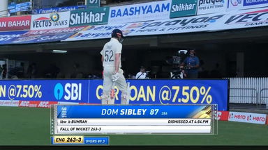 IND vs ENG 2021, 1st Test, Day 1: Dom Sibley Wicket