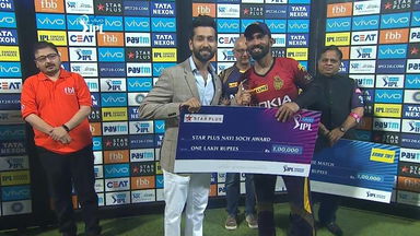 M33: KKR vs CSK – Star Plus nayi soch award – Dinesh Karthik