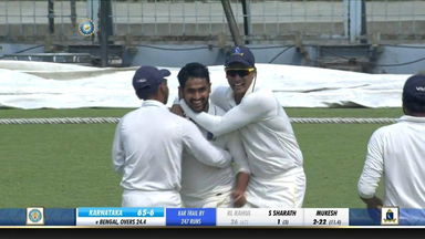 Ranji Trophy 2019-20: Bengal  vs Karnataka, SF2 - Raman and Easwaran grab stunners