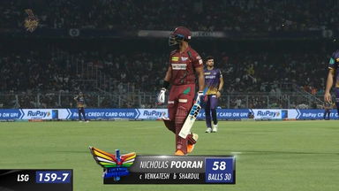 M68: KKR vs LSG – Nicholas Pooran Wicket