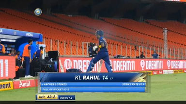 IND vs ENG 2021, 4th T20I : KL Rahul Wicket