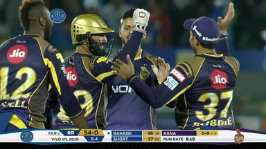 M15: RR vs KKR – Fall of Wickets
