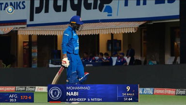 IND vs AFG 2026, 1st ODI: Mohammad Nabi Wicket
