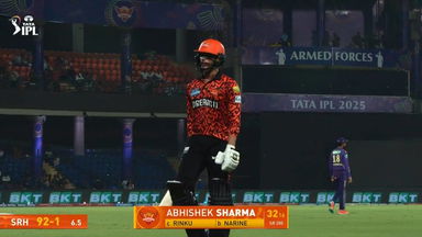 IPL 2025 M68: SRH vs KKR - Abhishek Sharma Wicket
