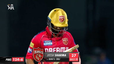 M06: RCB vs PBKS – Jitesh Sharma Wicket