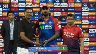 IPL 2025 M24: RCB vs DC - Player of the Match - KL Rahul