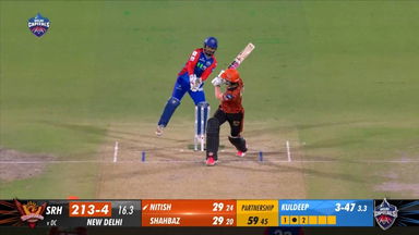 M35: DC vs SRH – Nitish Reddy Six
