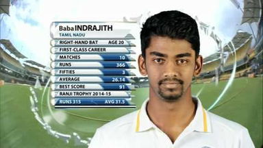 Ranji Trophy 2014-15: TN v Mumbai, B Indrajith's maiden First-class ton