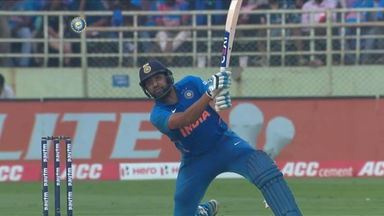 Rohit’s outlandish six