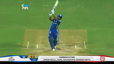 M50: MI vs KXIP – Evin Lewis Six