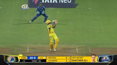 M33: MI vs CSK – Ambati Rayudu Six