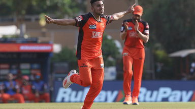 Umran Malik's fiery spell of 4/28