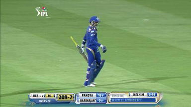 M16: RCB vs MI – Harbhajan Singh Wicket