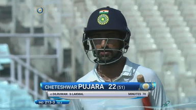 IND vs SL 2017, 1st Test Day 5: Cheteshwar Pujara Wicket