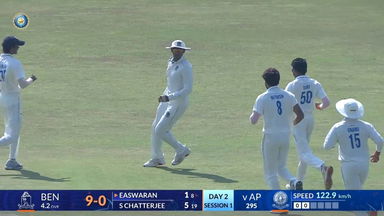 Ranji Trophy 2025-26 QF3, Bengal vs Andhra: Bengal 1st Innings Fall of Wickets