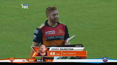 M16: DC vs SRH – Jonny Bairstow Wicket