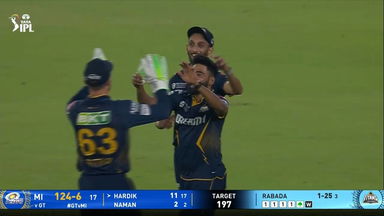 IPL 2025 M09: GT vs MI - Fall of Wickets